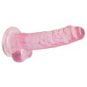 Real Rock Crystal Gode Crystal Clear 14 x 3.5cm Rose